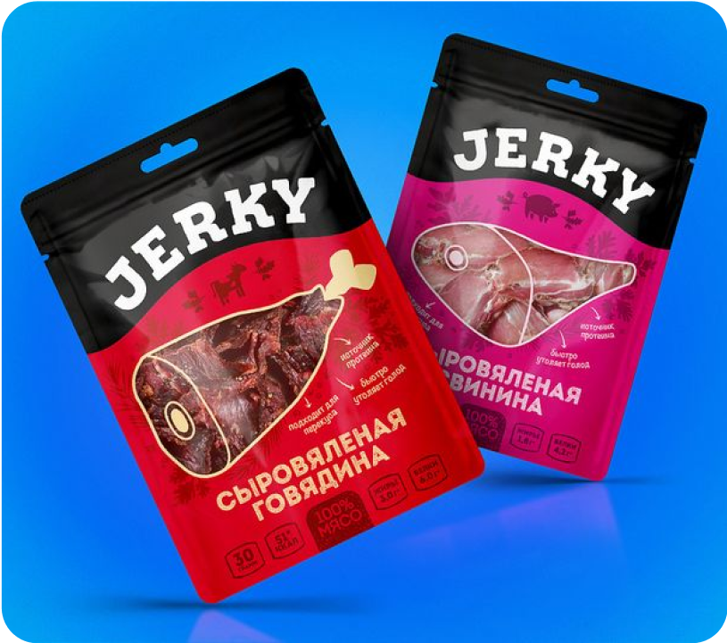 Custom Printed Beef Jerky Packaging | The Bags Lane